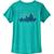颜色: 73 Skyline/Subtidal Blue X-Dye, Patagonia | Capilene Cool Daily Graphic Short-Sleeve Shirt - Women's