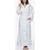 商品第1个颜色White, ARUS | Women's Hooded Full Ankle Length Fleece Bathrobe