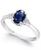 颜色: Sapphire/White Gold, Macy's | Sapphire (9/10 ct. t.w.) and Diamond Accent Ring in 14k White Gold (Also Available in Tanzanite, Emerald and Ruby)