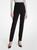 商品Michael Kors | Samantha Stretch Pebble Crepe High-waisted Cigarette Pants颜色BLACK