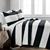 颜色: black_white, Lush Decor | Stripe 3 Piece Quilt Set