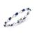 商品第3个颜色Sapphire, Macy's | Tanzanite Heart Link Bracelet (6 ct. t.w..) in Sterling Silver (Also in Emerald, Ruby & Sapphire)