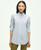 商品Brooks Brothers | Relaxed Fit Stretch Supima® Cotton Non-Iron Striped Dress Shirt颜色Navy-White