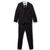 商品第3个颜色Dark Grey, Perry Ellis | Big Boy's 5-Piece Shirt, Tie, Jacket, Vest and Pants Solid Suit Set