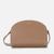 color Sandy Taupe, A.P.C. | A.P.C. Women's Mini Demi-Lune Cross Body Bag - Black