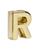 颜色: Gold - R, Moleskine | Initial Gold Plated Notebook Charm
