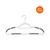 颜色: White, Honey Can Do | 50-Pack Slim Plastic Hangers with Anti-Slip Rubber Grips