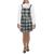Planet Gold | Planet Gold Womens Juniors Plaid Two-Piece Fit & Flare Dress, 颜色Grey Multi