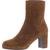 color Coffee, Stuart Weitzman | Stuart Weitzman Womens Gianella Faux Suede Block Heel Ankle Boots