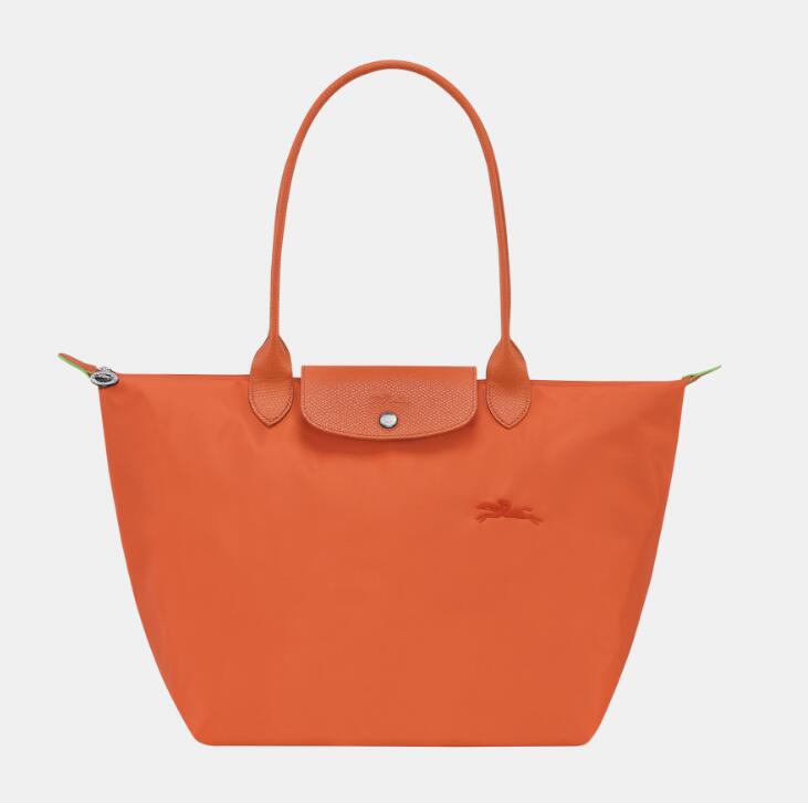 商品第3个颜色橘色, Longchamp | 珑骧饺子包女士LE PLIAGE系列织物大号长柄可折叠手提包饺子包L1899 919 
