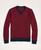 商品Brooks Brothers | Striped Cotton Pique Crewneck Sweater颜色Navy-Red