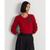 商品第3个颜色Classic Red, Ralph Lauren | 女式 纽扣饰边绞花针织毛衣
