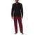 颜色: Red Plaid, Cuddl Duds | Men's Cozy Lodge 2-Pc. Solid French Terry Sweatshirt & Plaid Pajama Pants Set
