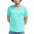 商品Nautica | Men's J-Class Logo Classic-Fit Cotton V-Neck T-Shirt颜色Aqua Lagoon