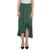 商品Max Studio | Max Studio Womens Hi Low Printed Flounce Skirt颜色Green Multi