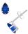 颜色: Sapphire, Macy's | Gemstone Stud Earrings in 10k White Gold