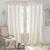 颜色: Ivory, Elrene Home Fashions | Jolie Semi-Sheer Pleated Curtain Panel, 52" x 84"
