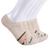 商品Timberland | Womens 5-pack No Show Liner Socks颜色Ivory Heather Mountain Stripe