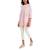商品Tommy Hilfiger | Tommy Hilfiger Womens Plus Striped Trim Knit Poncho Sweater颜色Pink