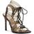 Jessica Simpson | Jessica Simpson Womens Jaray Lace-Up Stiletto Dress Sandals, 颜色Smoke/Natural PVC/Alicia Leopard Print