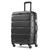 颜色: Black, Samsonite | Samsonite Omni PC Hardside Expandable Luggage with Spinner Wheels, Checked-Medium 24-Inch, Black