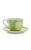 颜色: Green, MoDA | Moda Domus - Handcrafted Ceramic Cabbage Tea Cup and Saucer - Green - Moda Operandi
