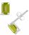 颜色: Peridot, Macy's | Gemstone Stud Earrings in 10k White Gold