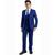 颜色: Royal Blue, Perry Ellis | Big Boy's 5-Piece Shirt, Tie, Jacket, Vest and Pants Solid Suit Set