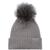 Calvin Klein | Women's Ribbed Furry Pom Pom Hat, 颜色Heather Mid Gray
