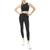 商品Nanette Lepore | Nanette Lepore Women's Cropped Compression Fit High Waisted Fitness Leggings颜色Black