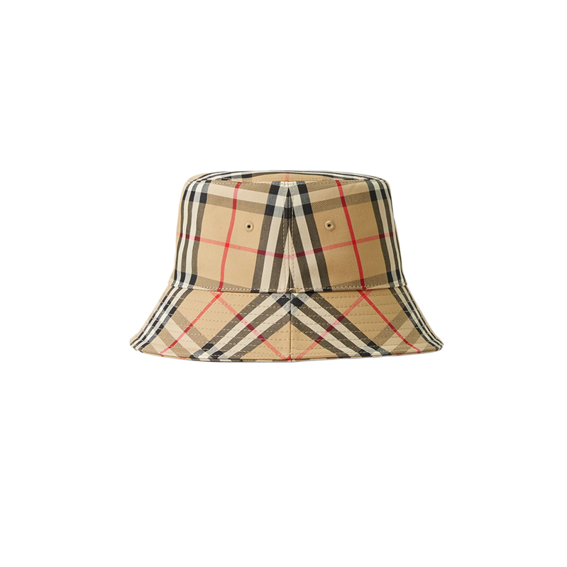 颜色: XL, Burberry | BURBERRY/博柏利 男女通用经典米黄色格纹棉质渔夫帽80269271