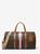 color MERLOT, Michael Kors | Bedford Travel Extra-Large Logo Stripe Weekender Bag