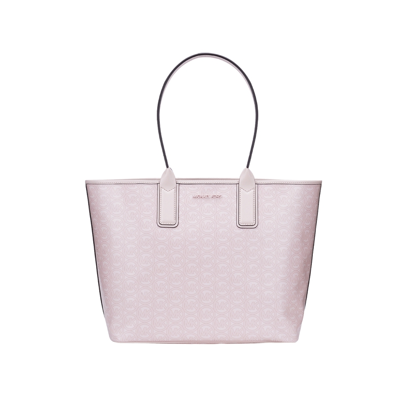 color 粉色, Michael Kors | 迈克高仕女士皮质印花单肩手提包托特包