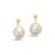 颜色: 14K Gold Plated, Sterling Forever | Women's Large Baroque Pearl Drop Stud Earrings