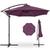 颜色: amethyst purple, Best Choice Products | 10ft Offset Hanging Outdoor Market Patio Umbrella w/ Easy Tilt Adjustment