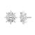 商品第1个颜色Silver, Givenchy | Crystal Star Cluster Stud Earrings