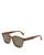 color Brown/Green, Fendi | Women's Square Sunglasses, 55mm