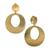 商品Charter Club | Hammered Teardrop Clip-On Earrings, Created for Macy's颜色Gold