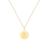 颜色: letter s, Savvy Cie Jewels | 18K GOLD VERMEIL OVER STERLING SILVER ROUND INITIAL PENDANT W/ CHAIN