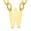 颜色: Gold-W, ADORNIA | 14K Gold Plated Mini Initial Pendant Necklace