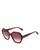 Rag & Bone | Square Sunglasses, 55mm, 颜色Red/Red Gradient