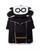 颜色: Black, Touchdog | 'Tuskegee' Aero-retro Designer Dog Coat Large