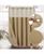 颜色: Linen, Awesome Home | Cotton Blend Soft Waffle Weave Shower Curtain with Snap in Liner, 72"X72"