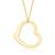 商品第1个颜色18 in, Canaria Fine Jewelry | Canaria Italian 10kt Yellow Gold Heart Pendant Necklace