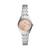 商品Fossil | Fossil Women's Scarlette Stainless Steel Quartz Watch颜色Silver/Rose Gold Micro