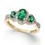 颜色: Emerald/Yellow Gold, Macy's | Sapphire (1-1/3 ct. t.w.) & Diamond (1/4 ct. t.w.) 3-Stone Ring in 14k Gold (Also in Ruby, Emerald & Tanzanite)