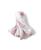 颜色: Pink City (White & Pink), Malabar Baby | Unisex Handmade Plush Cotton Hooded Towel - Baby, Little Kid, Big Kid