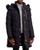 Moose Knuckles | 连帽羊皮派克大衣 Watershed Hooded Shearling Trim Down Parka, 颜色Black/Black