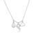 商品第6个颜色white -p, ADORNIA | Adornia Three Charm Necklace Moonstone .925 Sterling Silver