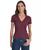 颜色: 2Eq - Syrah, DKNY | Womens Ribbed V-Neck Polo Sweater